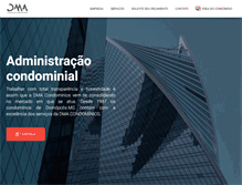 Tablet Screenshot of dmacondominios.com.br